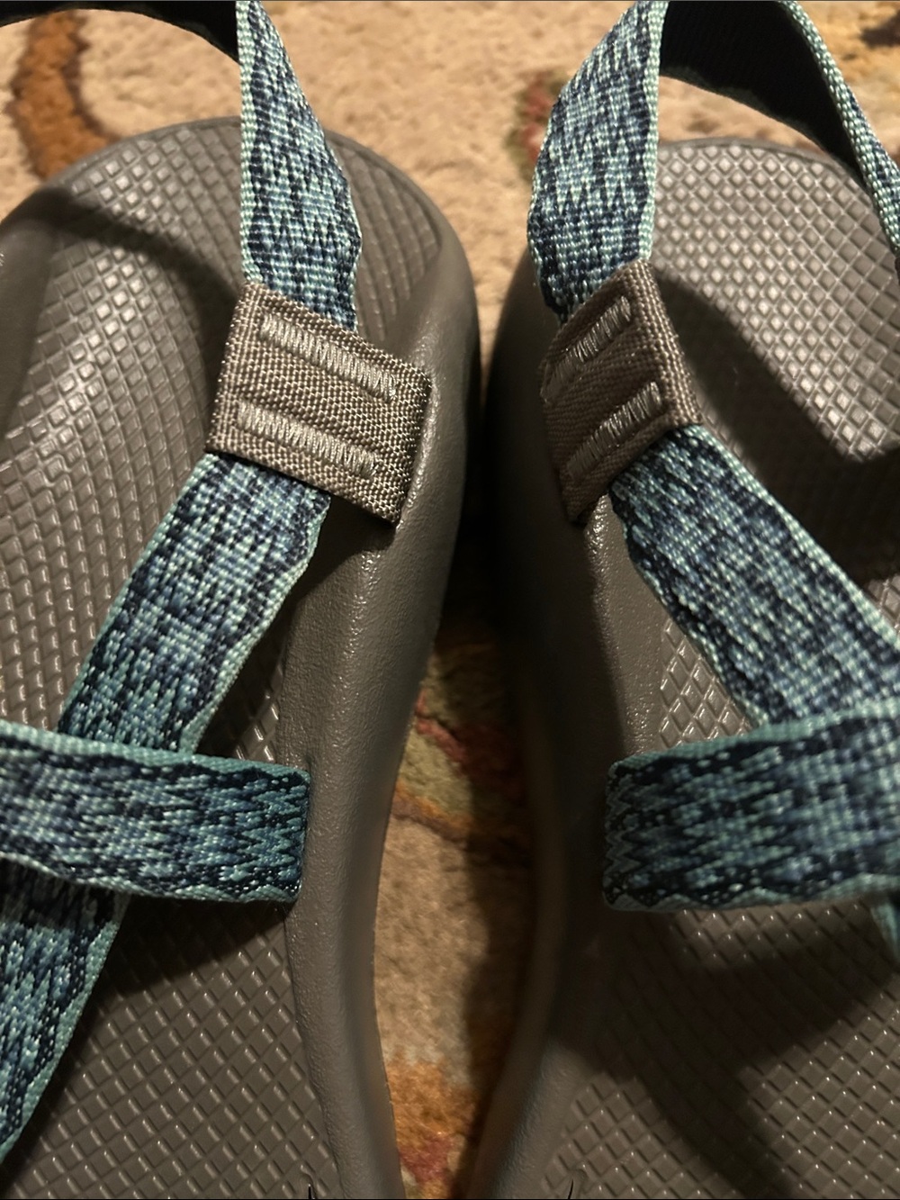 Chaco Men’s Size 11 Sport Hiking Sandals teal/blue gray Vibram - Picture 3 of 8